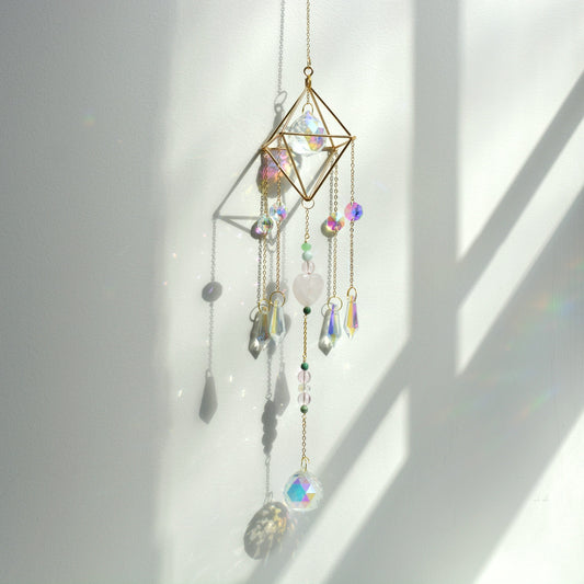 Heart Chakra Crystal Suncatcher