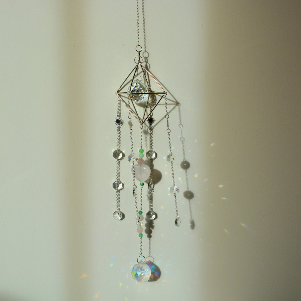 Heart Chakra Crystal Suncatcher
