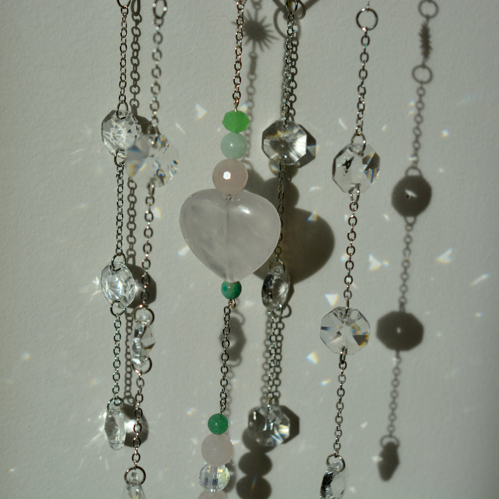 Heart Chakra Crystal Suncatcher