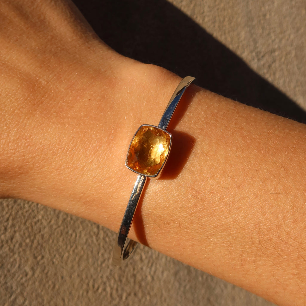 Faceted Citrine Cuff