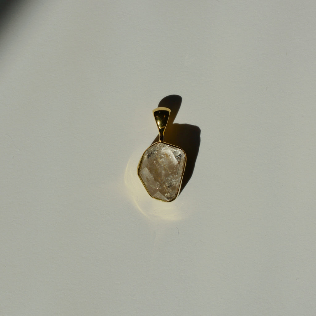 Gold Vermeil Herkimer Diamond Pendant