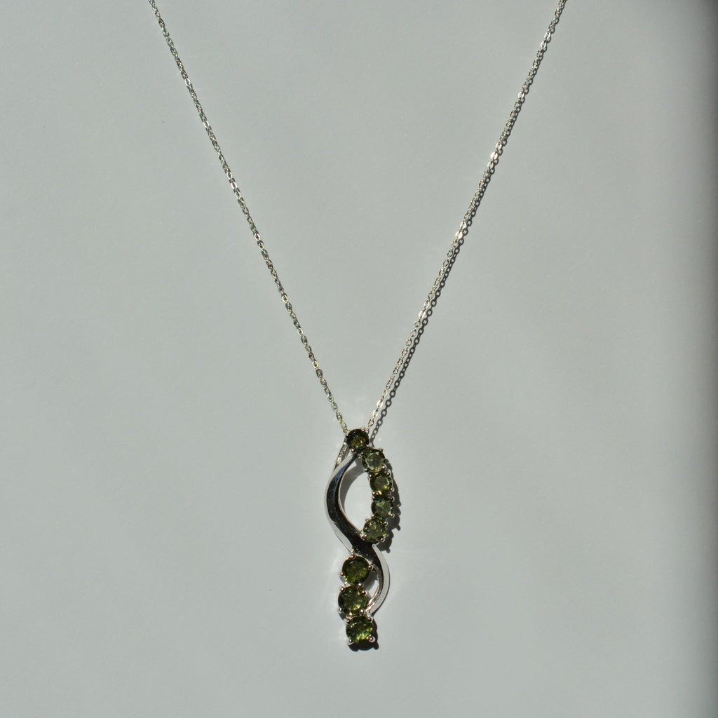 Twin Flame Moldavite Pendant