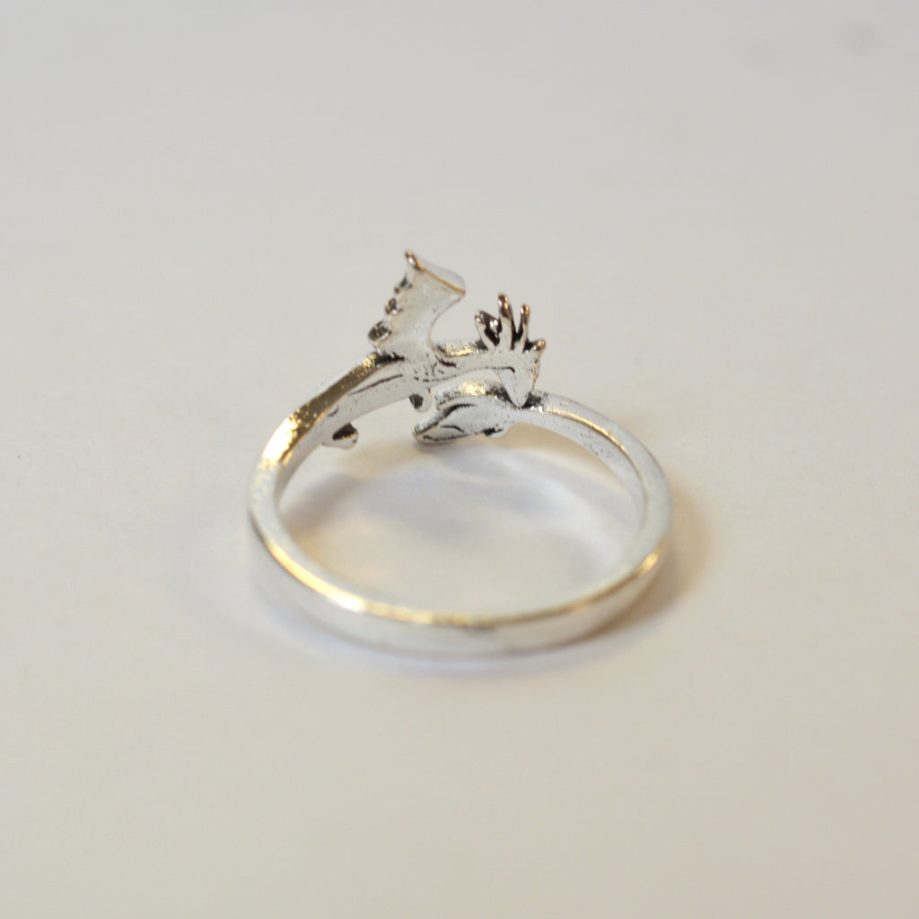 Dragon's Kiss Sterling Silver Ring