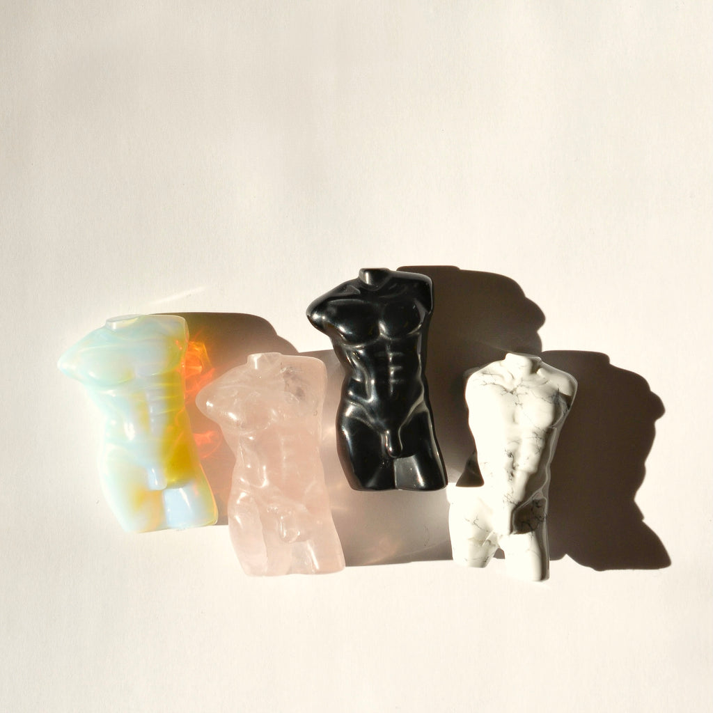 Large Crystal Male Torso