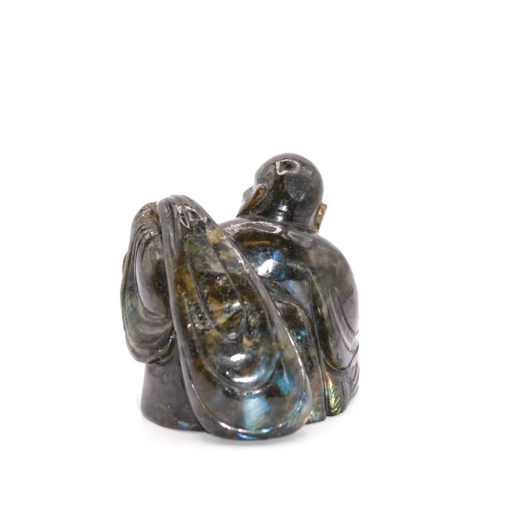 Large Labradorite Laughing Buddha