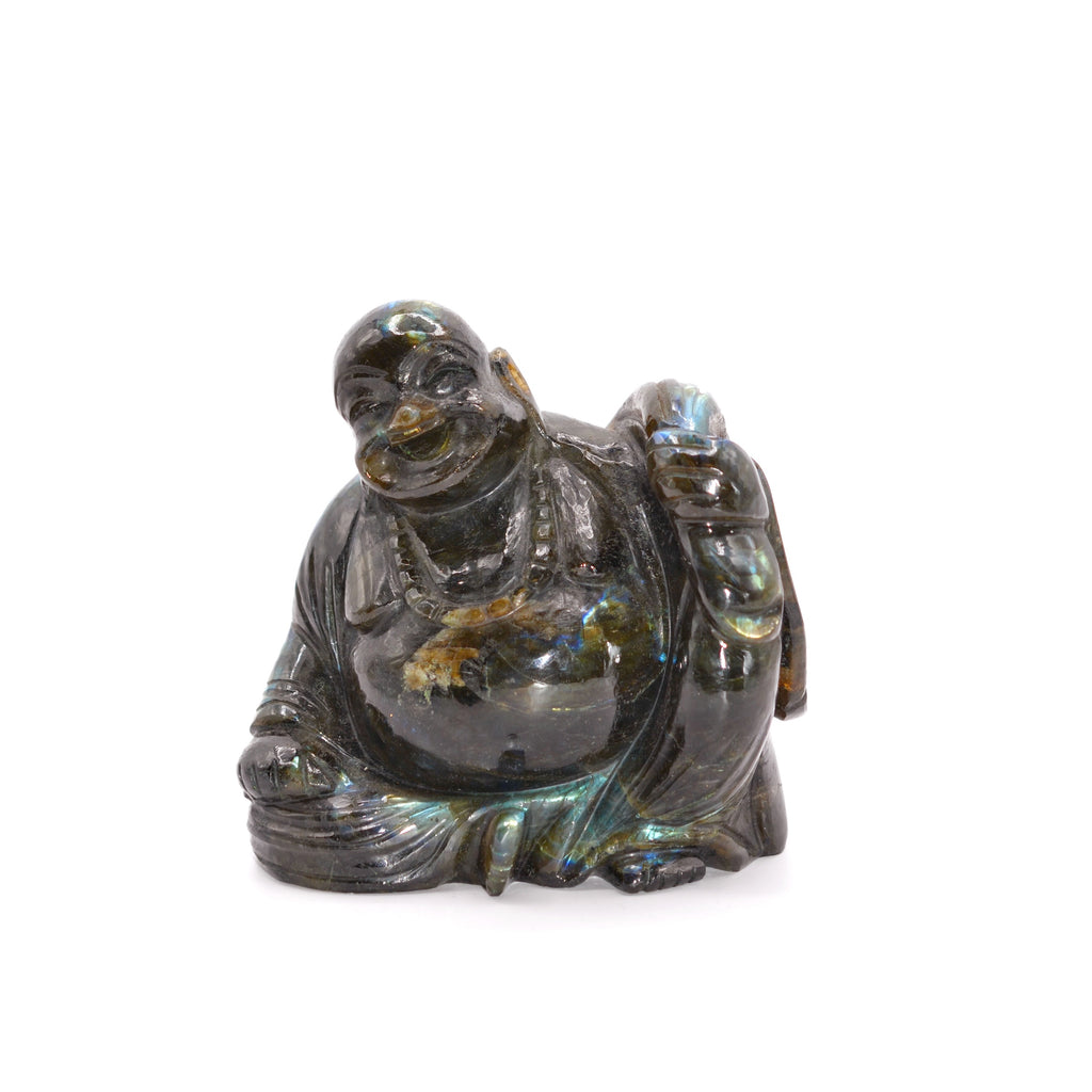 Large Labradorite Laughing Buddha