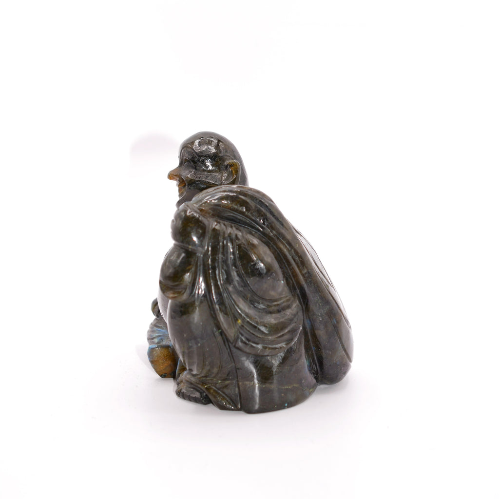 Large Labradorite Laughing Buddha