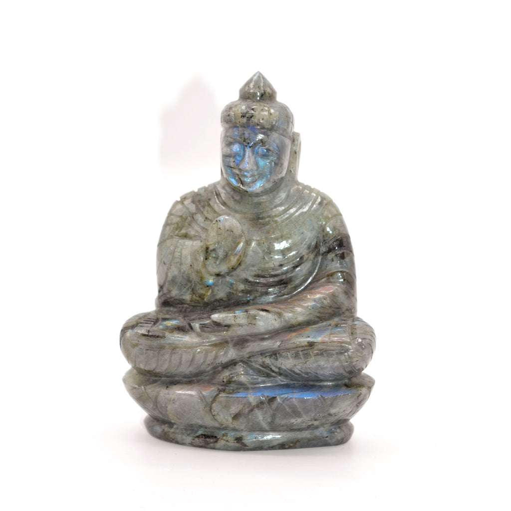 Large Labradorite Meditating Buddha