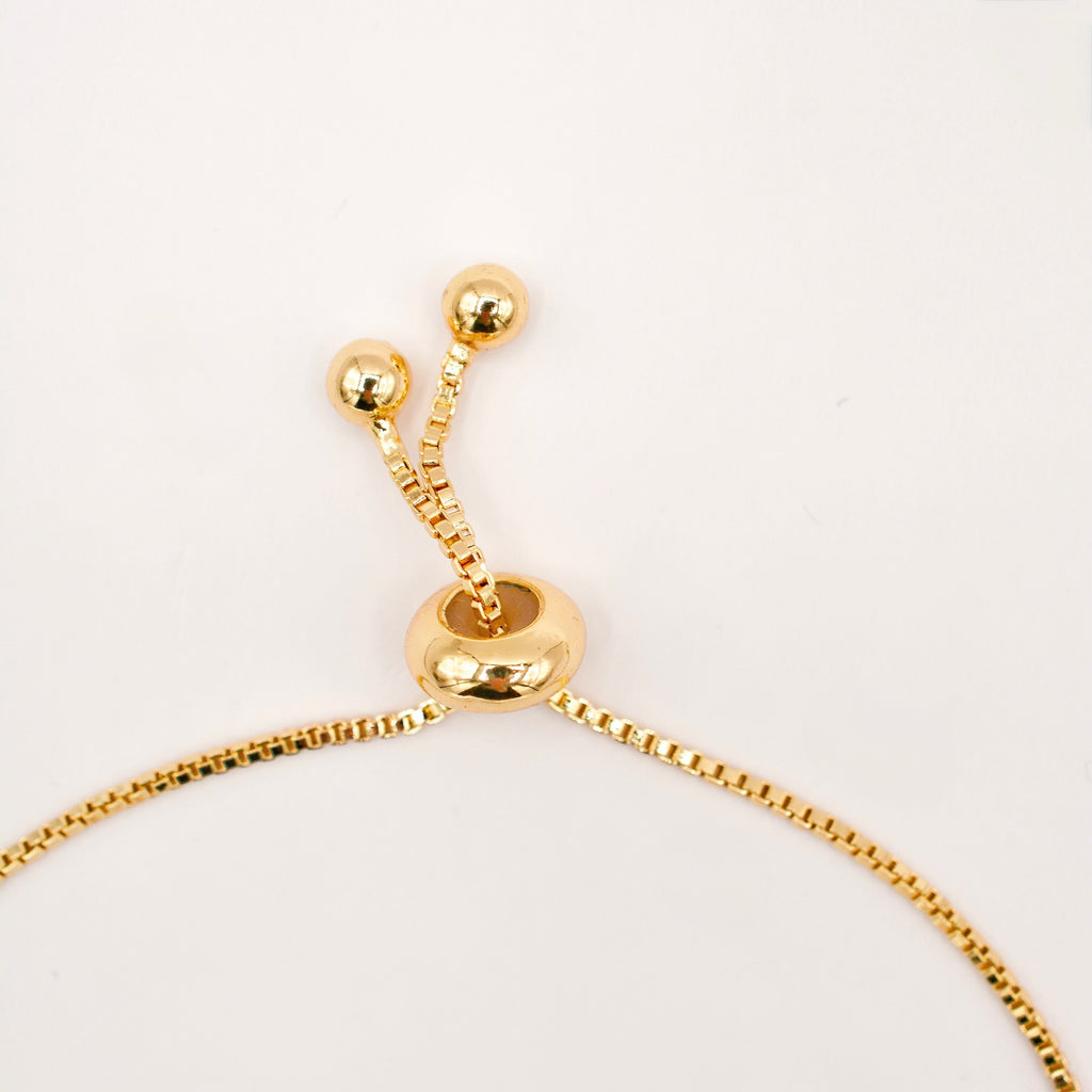 Lashes Evil Eye Slider Bracelet