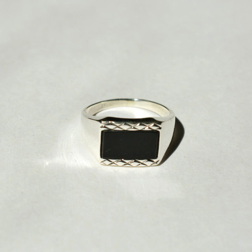 Lattice Signet Ring