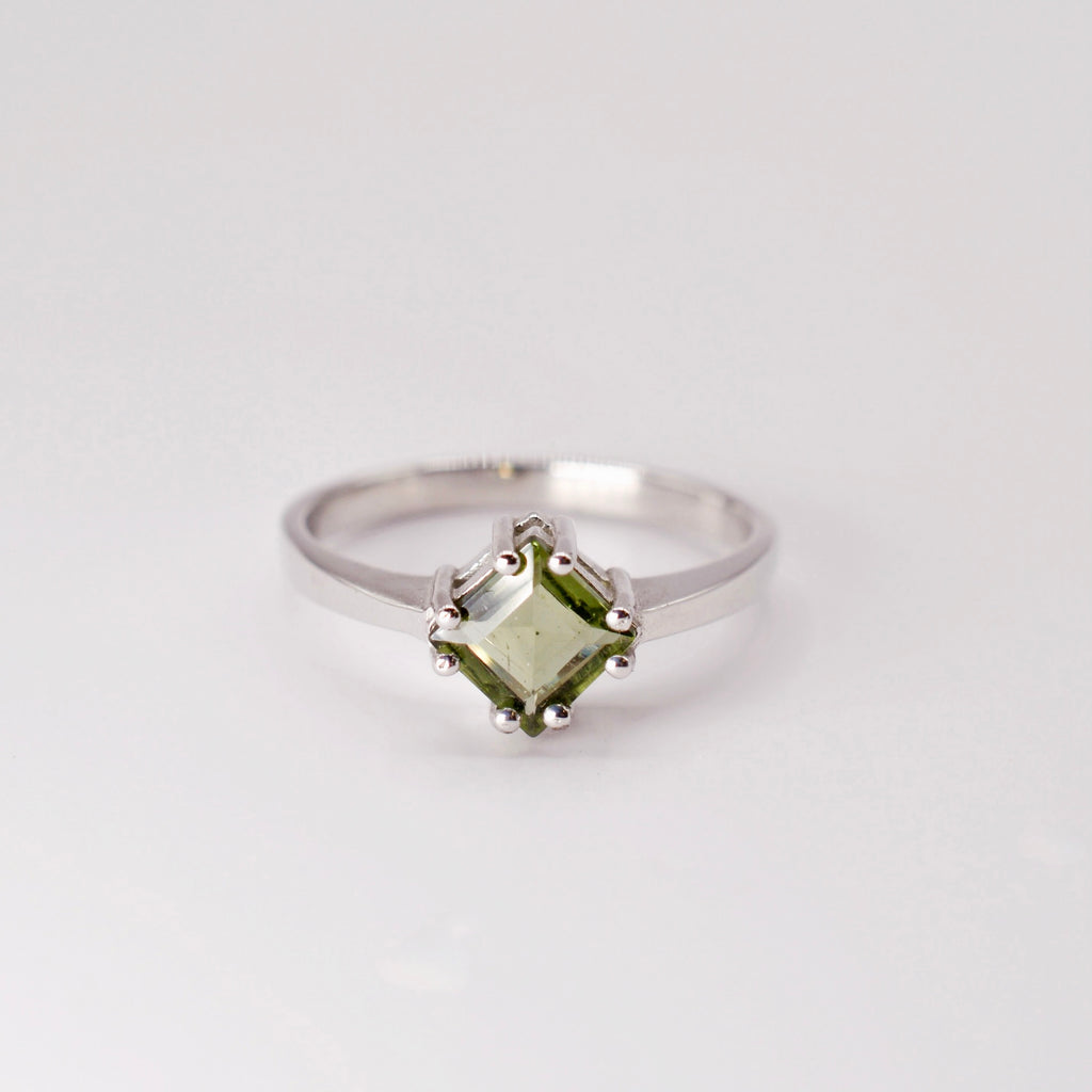 Majesty Moldavite Ring