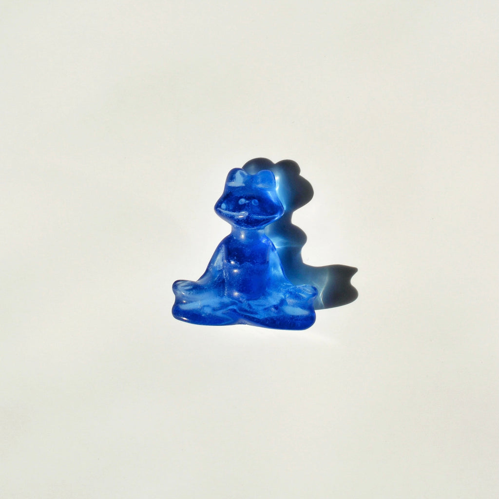 Meditating Frog Figurine