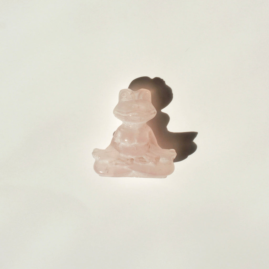Meditating Frog Figurine