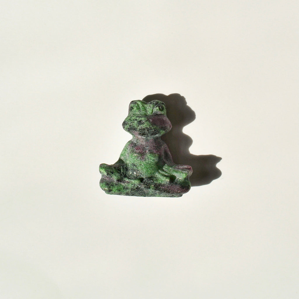 Meditating Frog Figurine