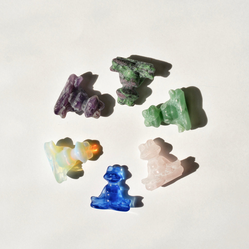 Meditating Frog Figurine