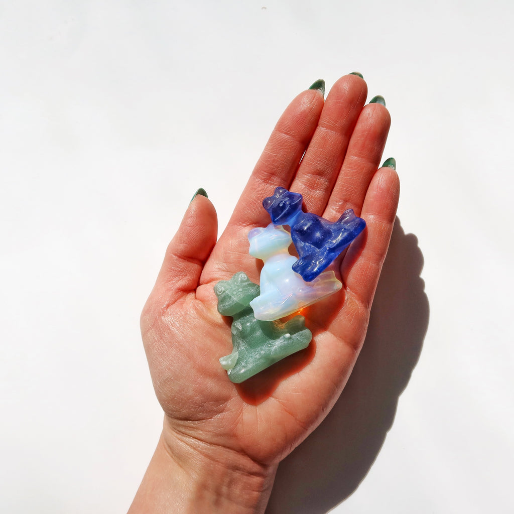 Meditating Frog Figurine