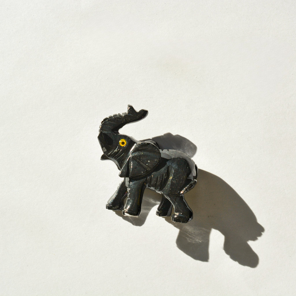 Medium Obsidian Elephant