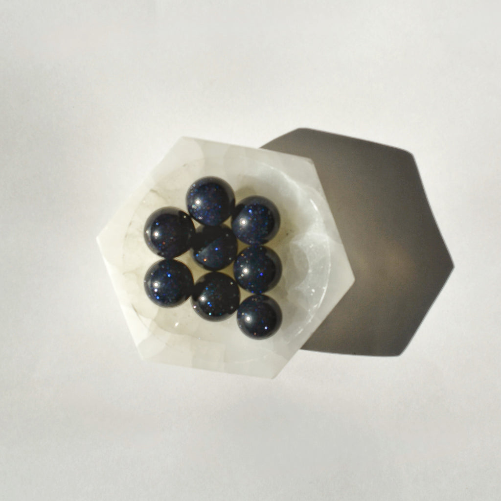 Mini Blue Sandstone Sphere