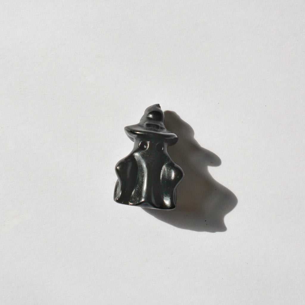 Mini Ghost with Witch Hat