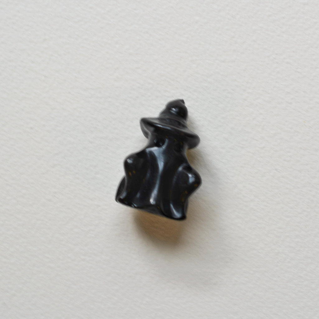 Mini Ghost with Witch Hat
