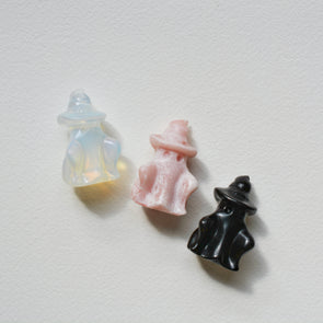 Mini Ghost with Witch Hat