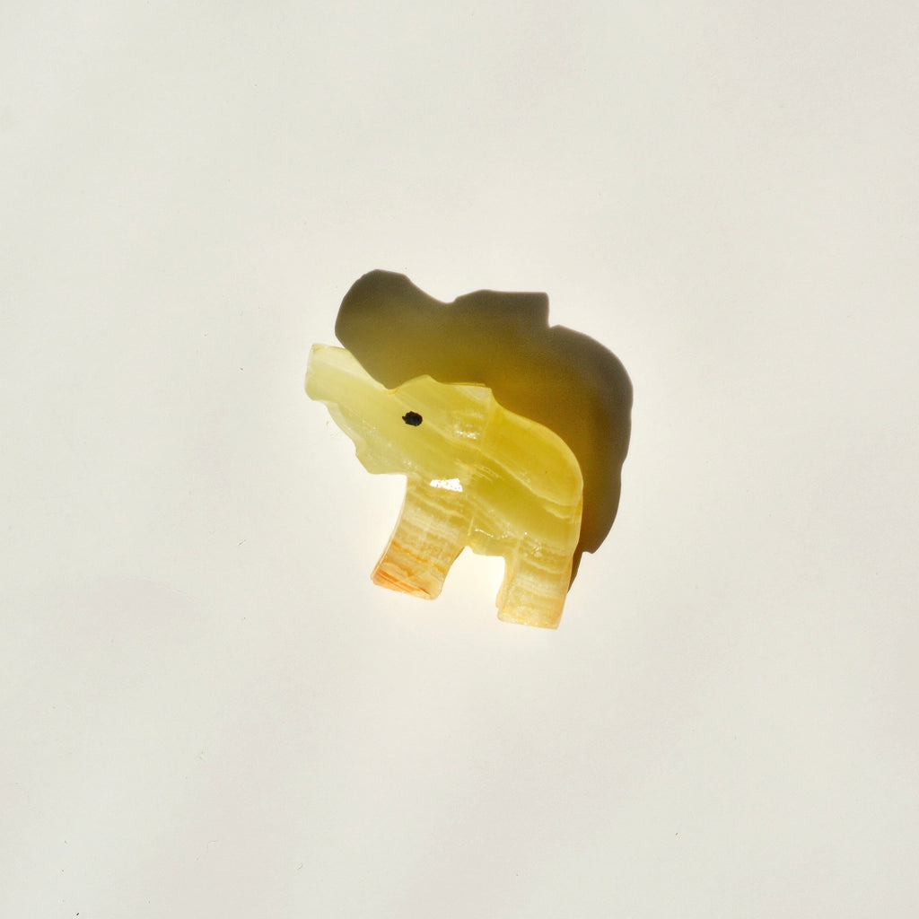 Mini Green Onyx Elephant