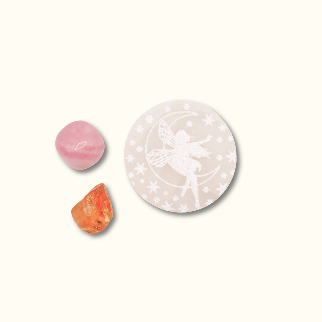 Mini Round Fairy Selenite Charging Plate