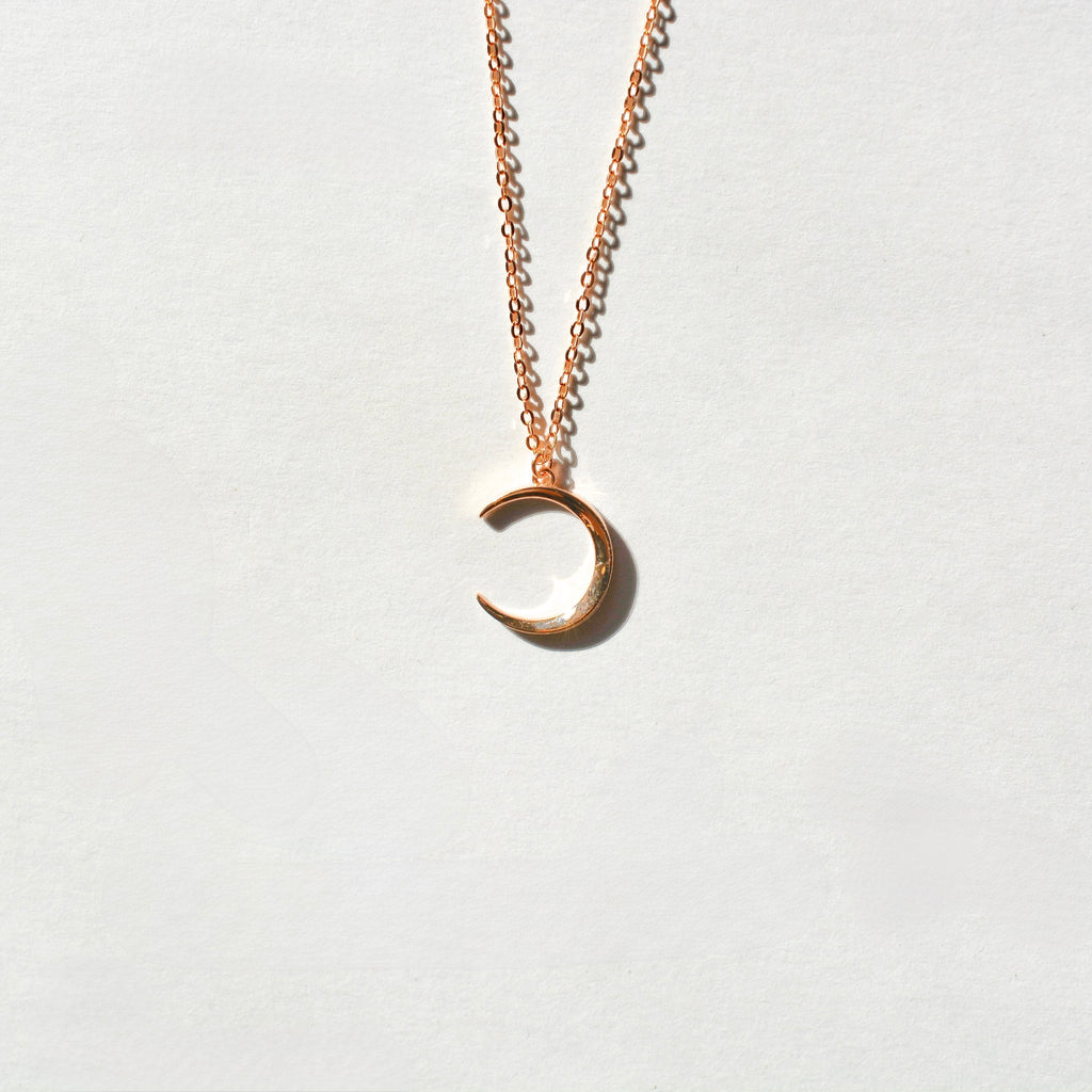 Minimalist Crescent Moon Necklace