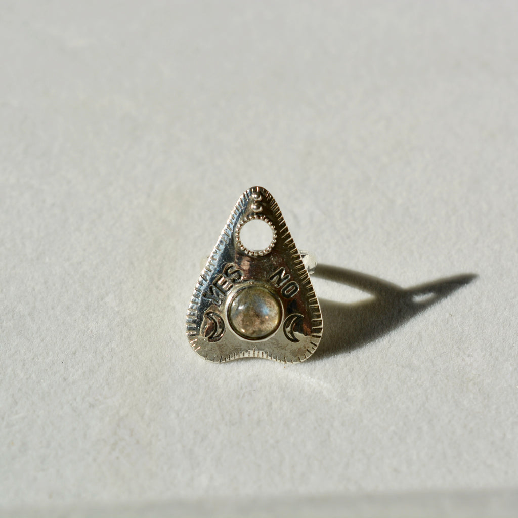 Ouija Planchette Ring - Labradorite