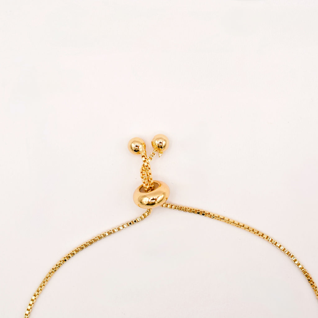 Pave Evil Eye Slider Bracelet