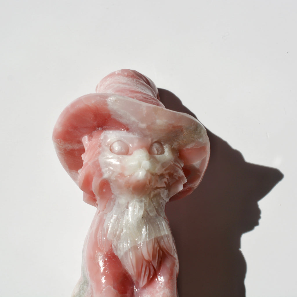 Pink Opal Cat with Hat