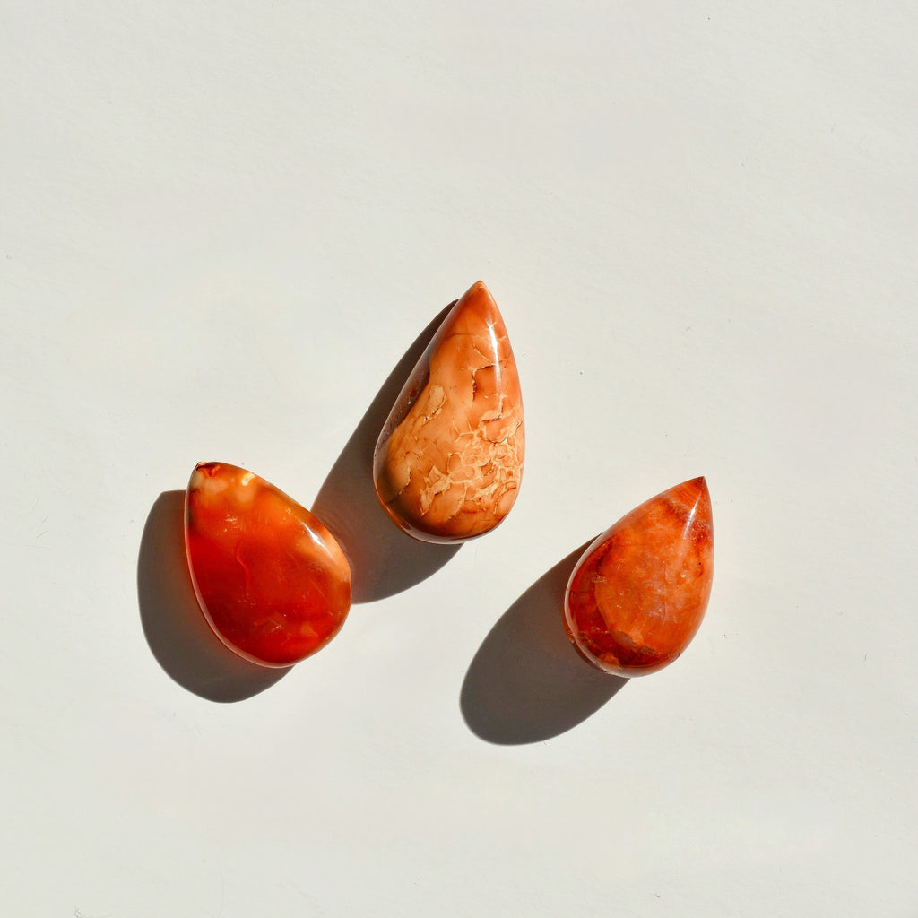 Polished Carnelian Teardrop