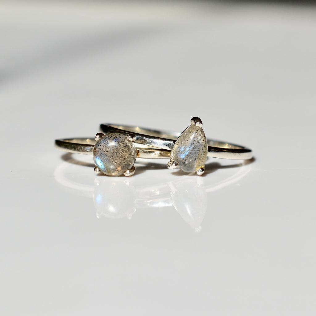 Polished Labradorite Ring