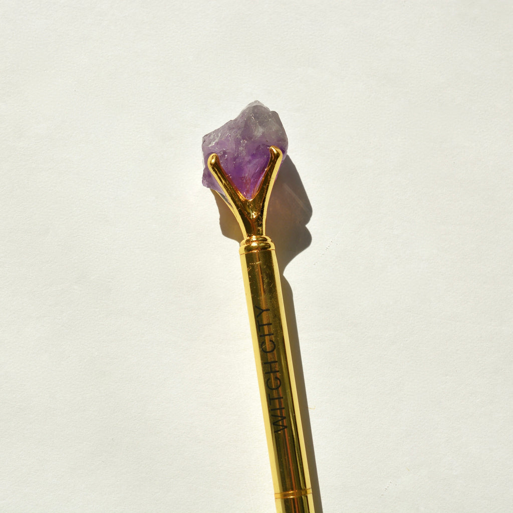 Raw Gemstone Chunk Pen