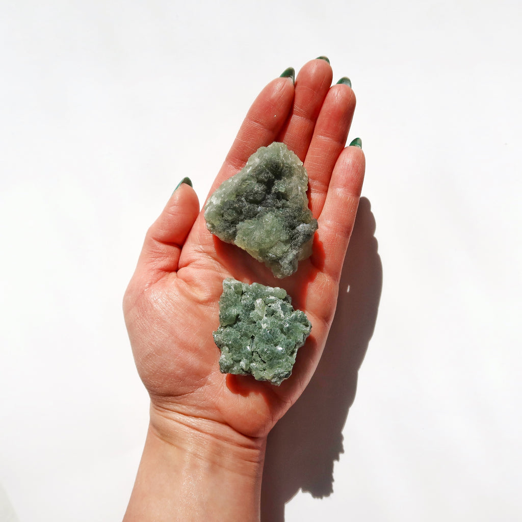 Raw Prehnite Cluster