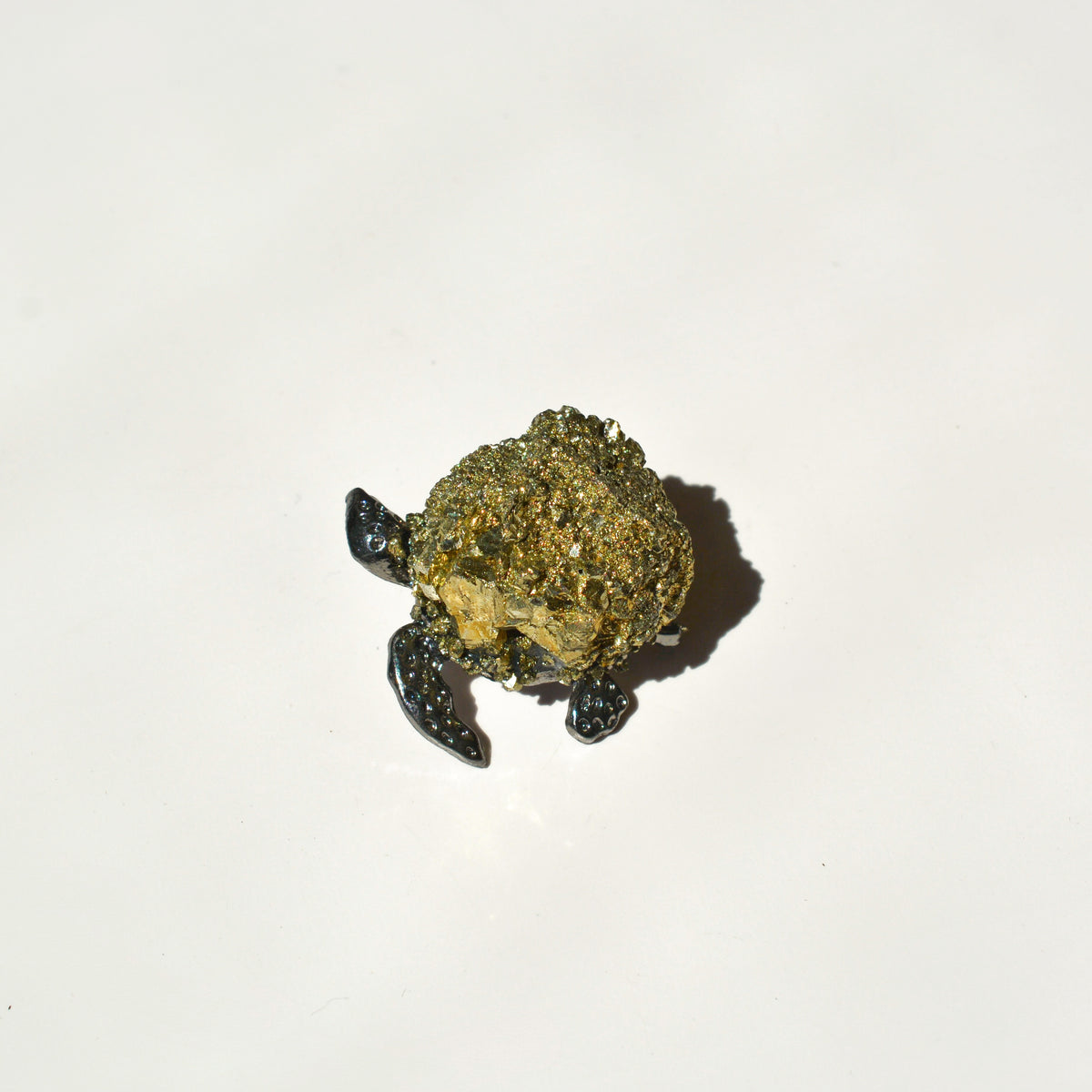 Raw Pyrite Cluster Turtle | ASCEND