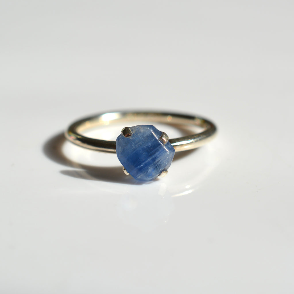 Rough Cut Kyanite Ring