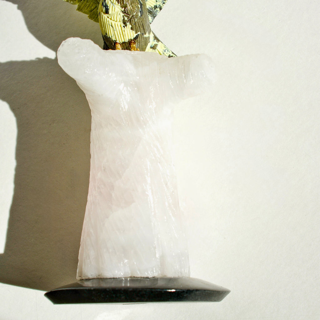 Sacred Wings Collection - Serpentine Hummingbird on Rose Quartz