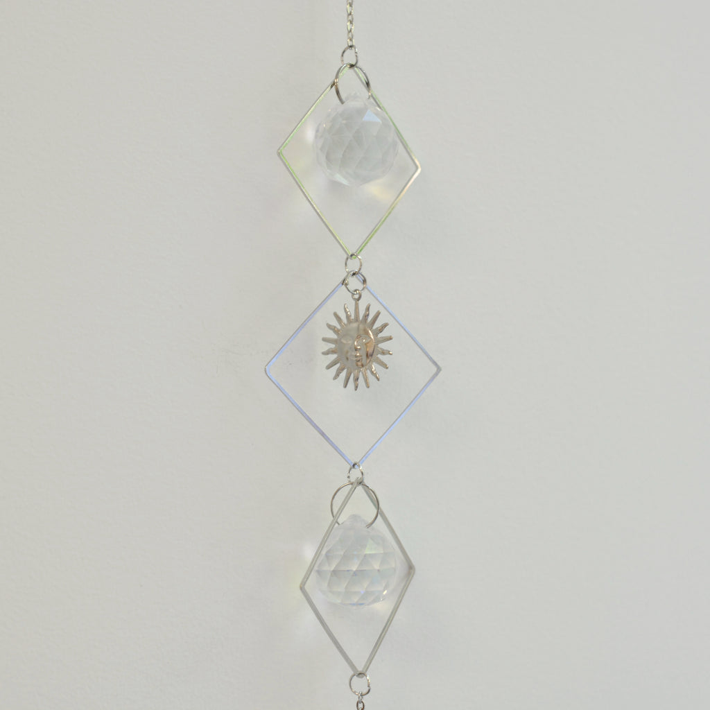 Solstice Crystal Suncatcher - Silver