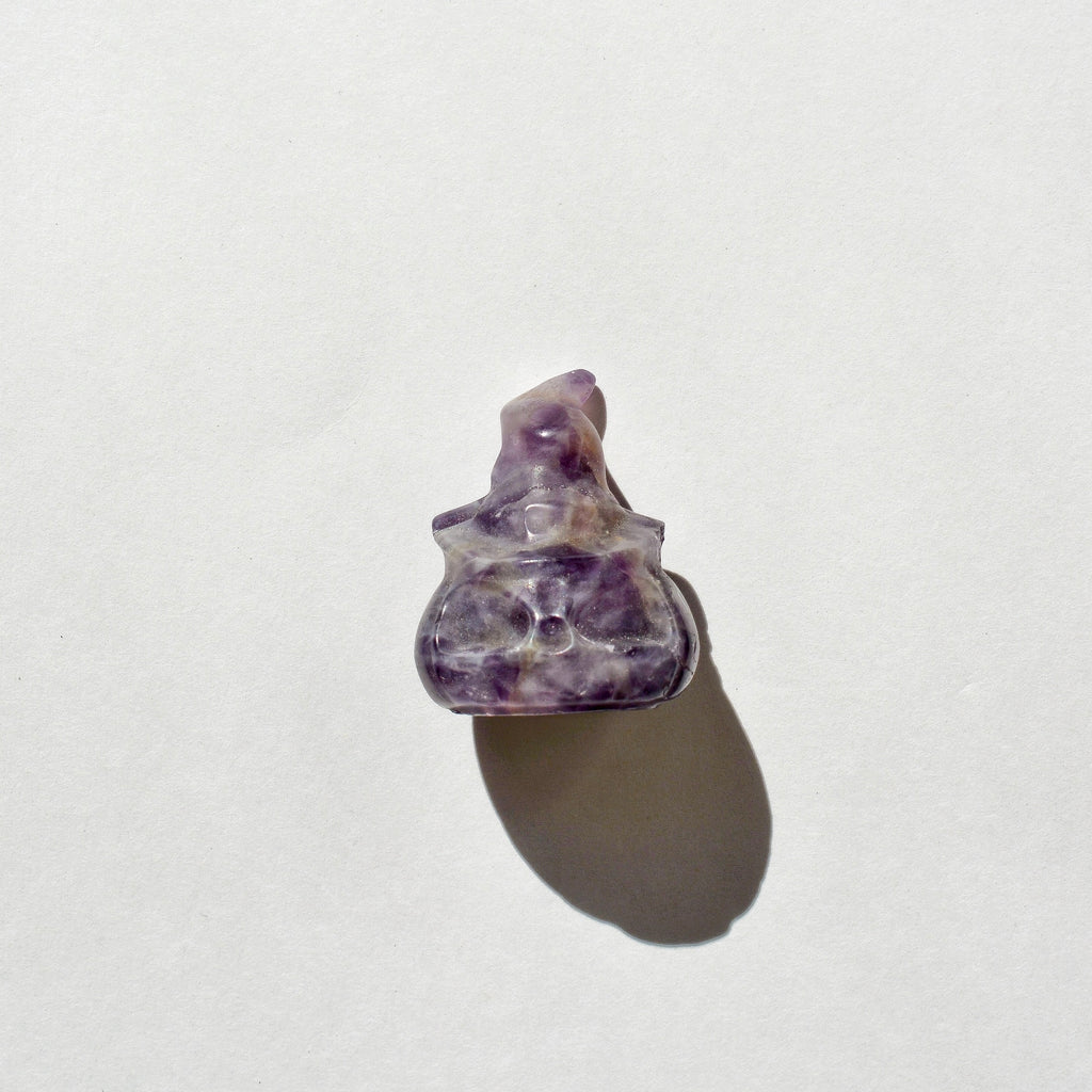 Small Crystal Jack-o-Lantern with Witch Hat