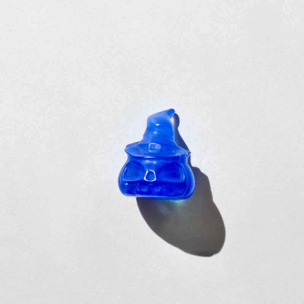 Small Crystal Jack-o-Lantern with Witch Hat