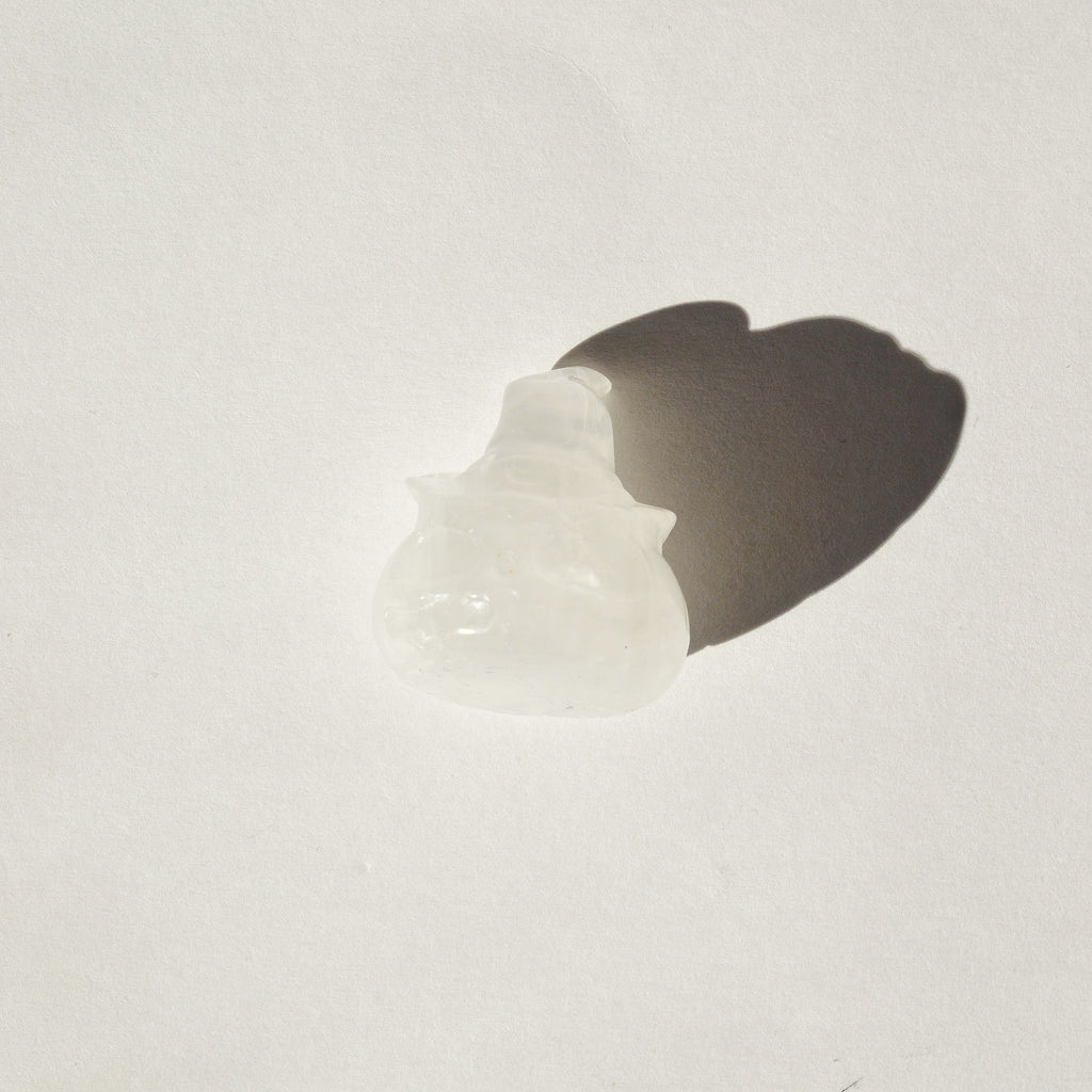 Small Crystal Jack-o-Lantern with Witch Hat