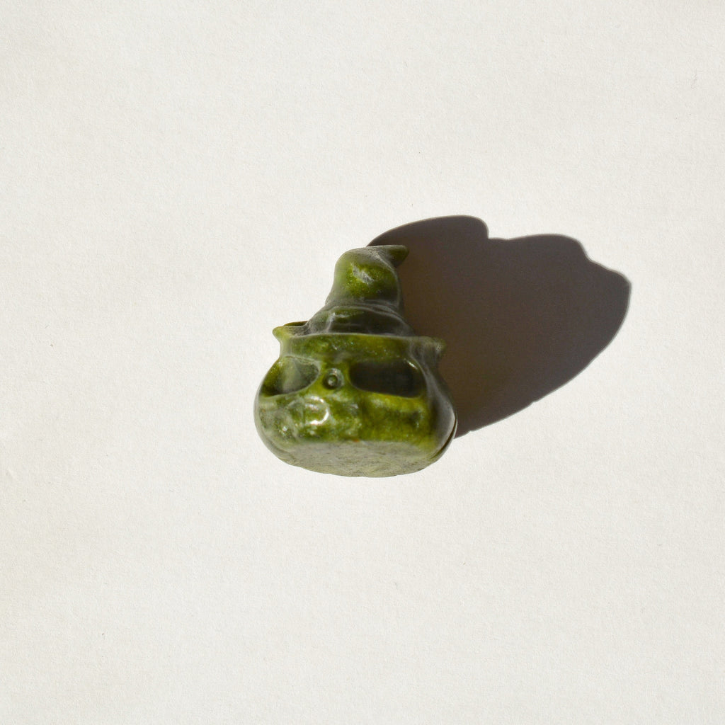 Small Crystal Jack-o-Lantern with Witch Hat
