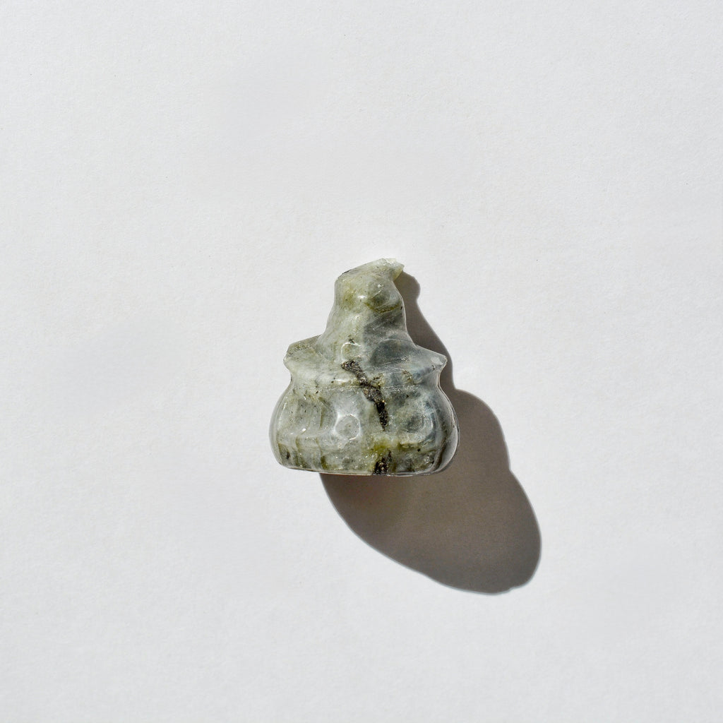 Small Crystal Jack-o-Lantern with Witch Hat
