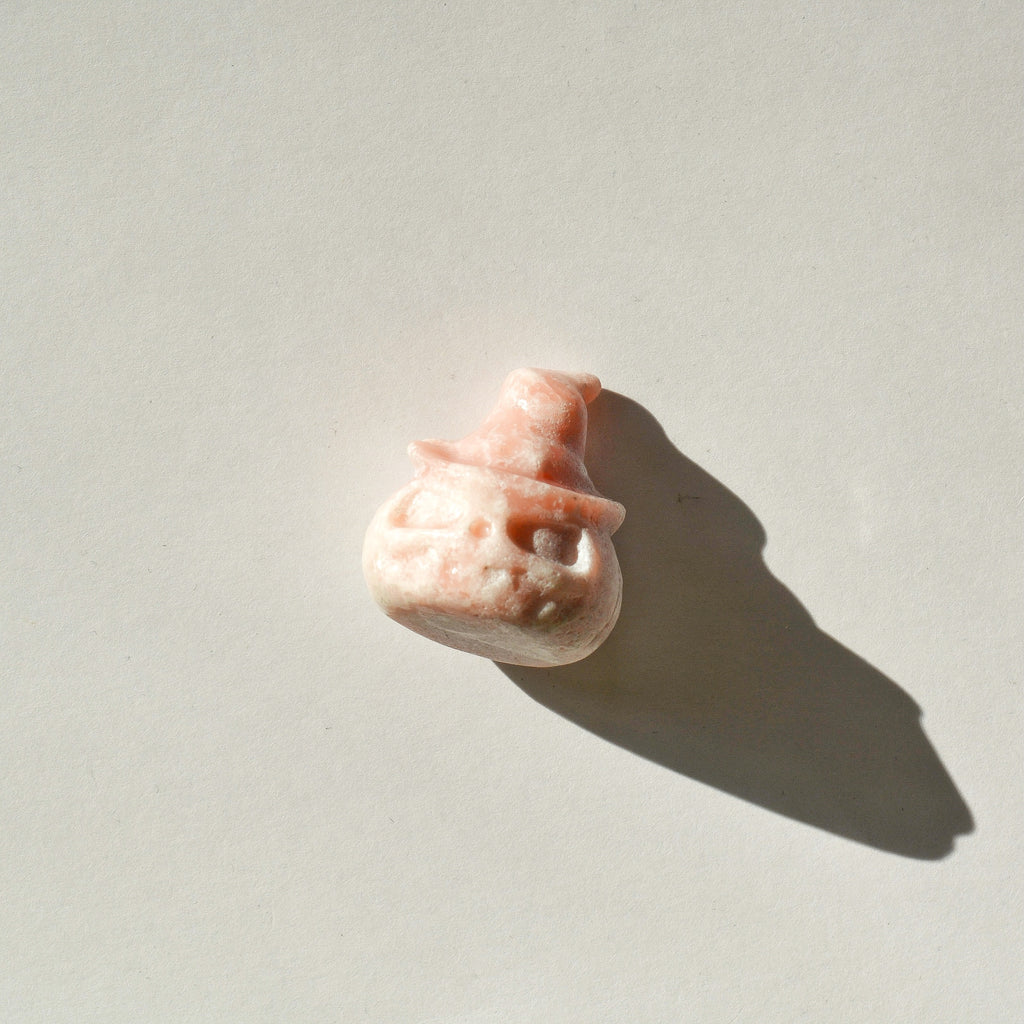 Small Crystal Jack-o-Lantern with Witch Hat