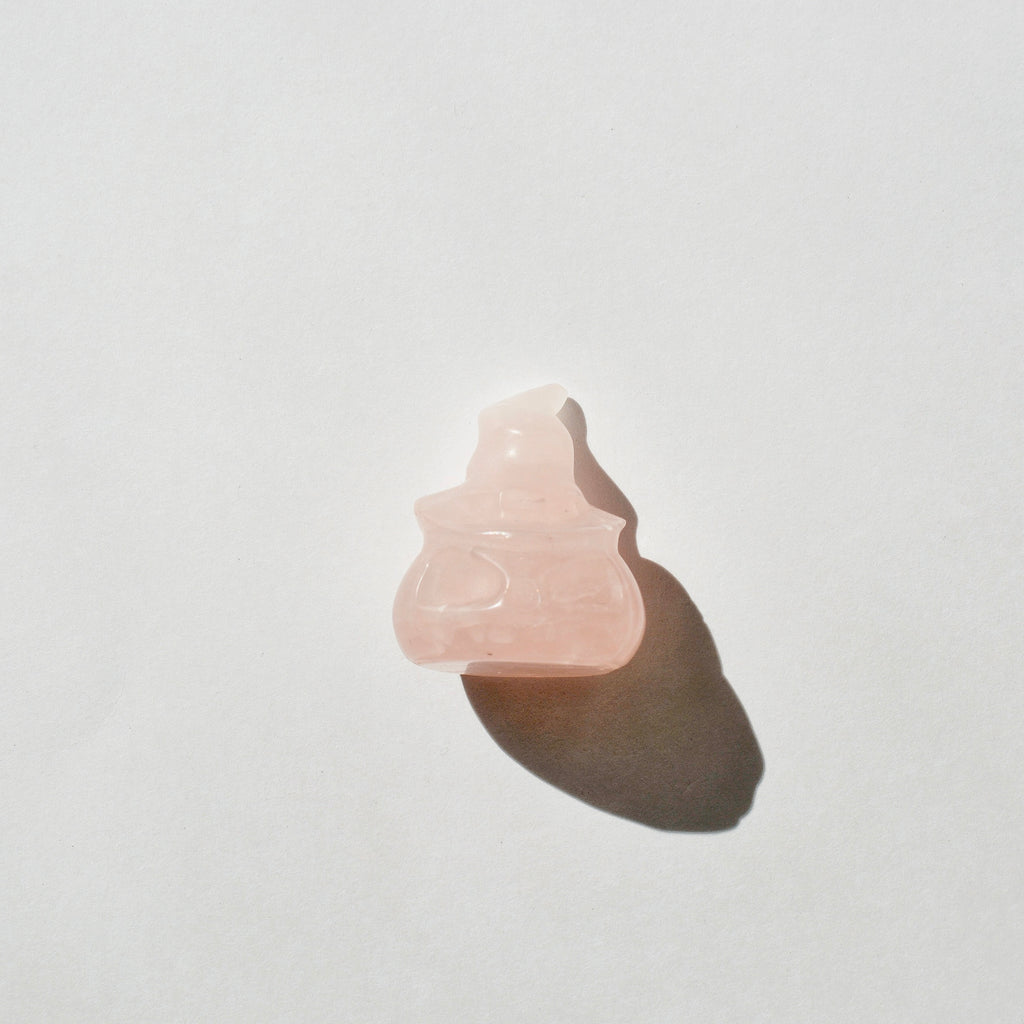 Small Crystal Jack-o-Lantern with Witch Hat