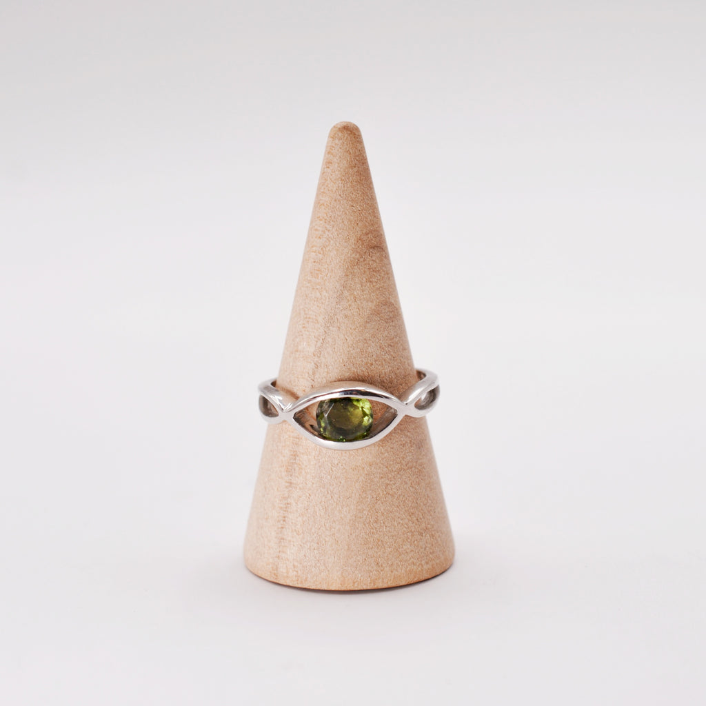 The Seer Moldavite Ring