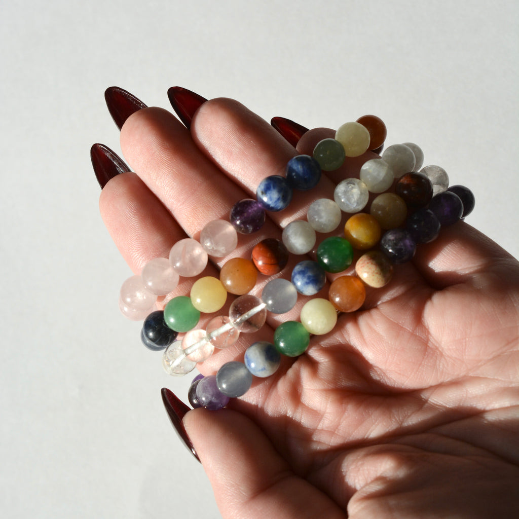 Aligned Gemstone Bracelets