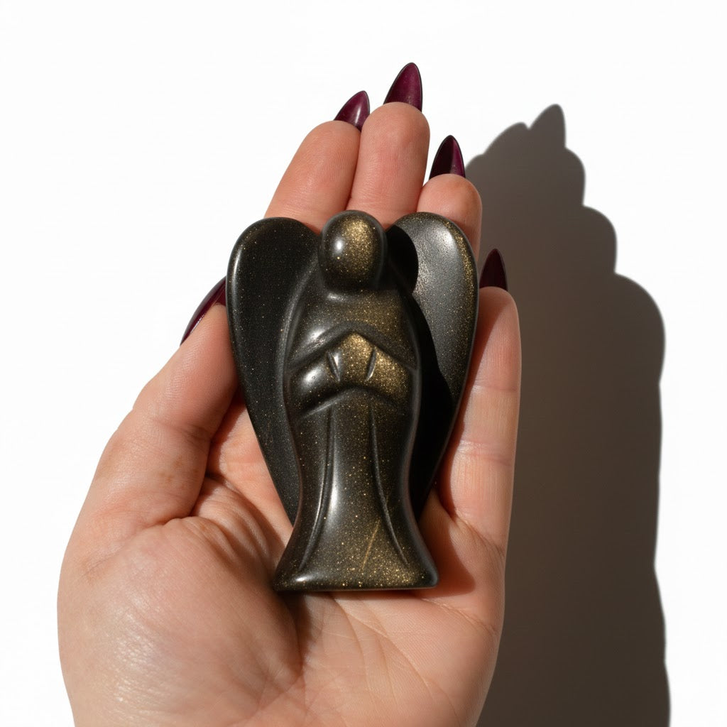 Gold Sheen Obsidian Angel