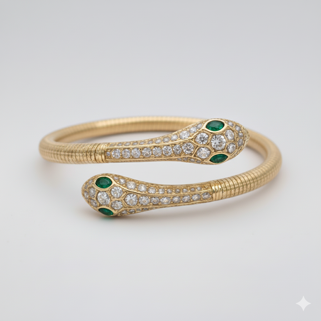 Luxe Serpent Bangle